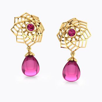 Amer Fountain Gemstone Drop Earrings