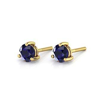 Laire Sapphire Gemstone Stud Earrings