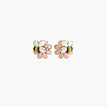 Busy Bee Kids' Gold Earrings