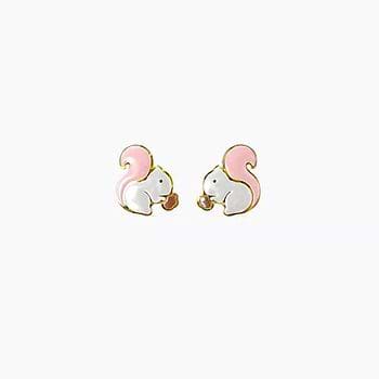 Little Squirrels Kids' Gold Earrings