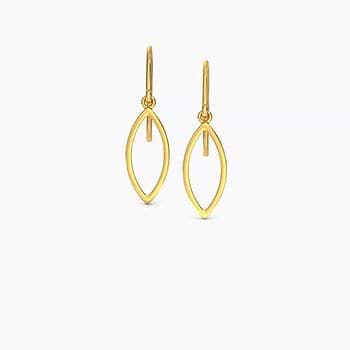 Marquise Gold Drop Earrings