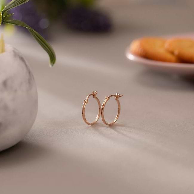 Round earrings online sales