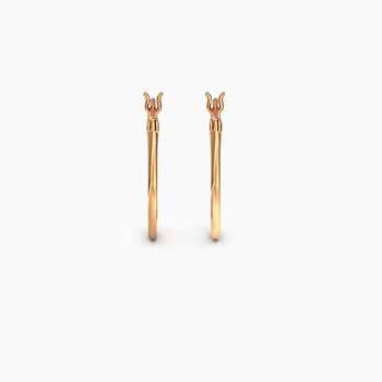 Sleek Gold Hoop Earrings
