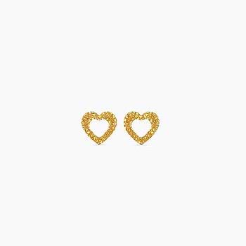 Starry Love Gold Stud Earrings For Women