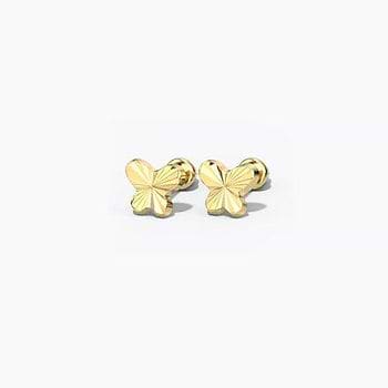 Flutter Beam Kids' Gold Earrings