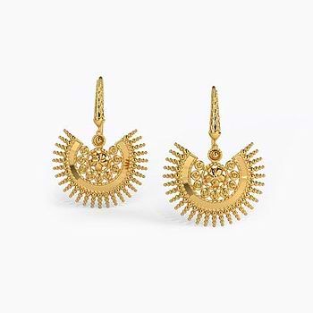 Chhavi Gold Drop Earrings
