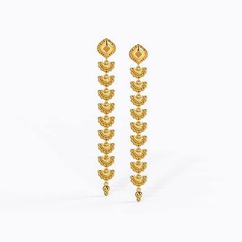 Ikshita Gold Drop Earrings