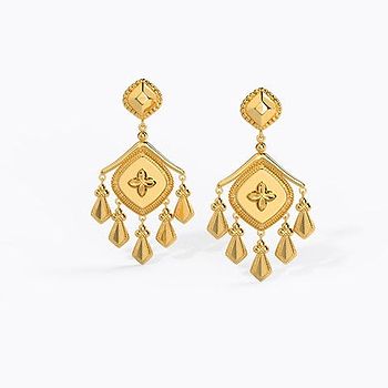 Mishti Gold Drop Earrings