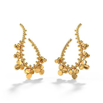 Aadhya Gold Hoop Earrings