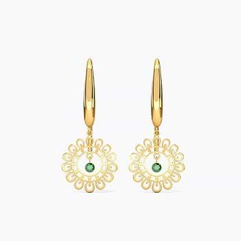 Kiara Cutout Gemstone Drop Earrings