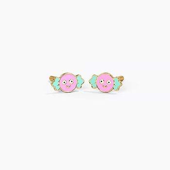 Sweet Candy Kids' Gold Earrings
