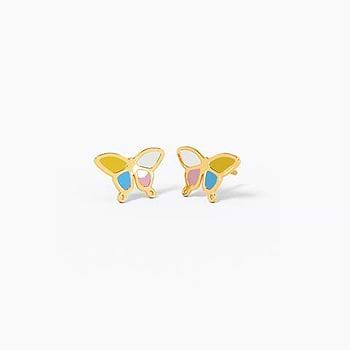 Rainbow Butterfly Earring