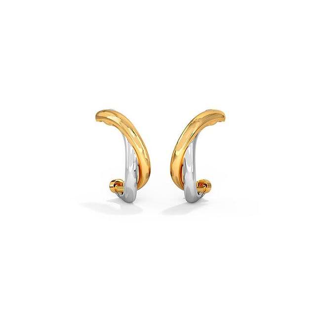 Shop Interwine Moon Earring Online - CaratLane US