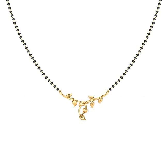 Gold simple mangalsutra designs with price discount