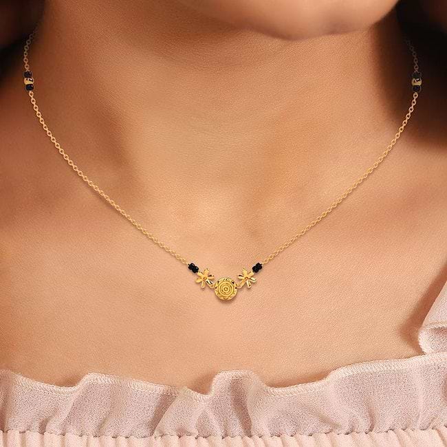 Gold coin mangalsutra design clearance
