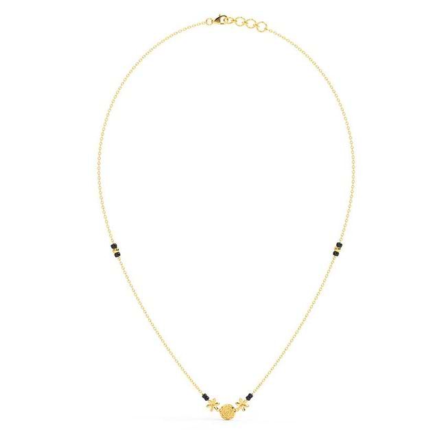 Chain pattern gold mangalsutra shop