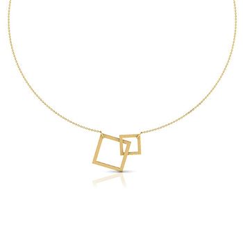 Cyanne Hammered Gold Necklace