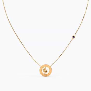 Baby Steps Personalised Gemstone Necklace