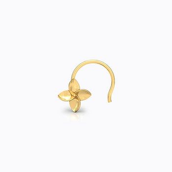 Minal Bloom Gold Nose Pin