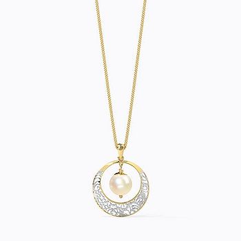 Tessa Cutout Pearl Pendant