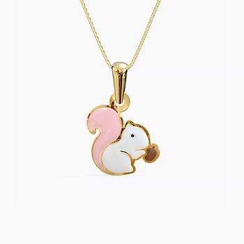 Little Squirrels Kids' Gold Pendant