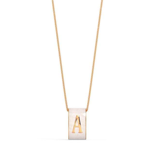 Alphabet a gold pendant on sale