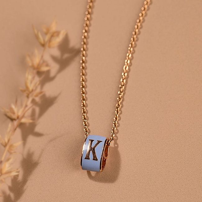 Shop Alphabet K Vibrant Gold Pendant Online CaratLane US