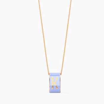 Alphabet K Vibrant Gold Pendant