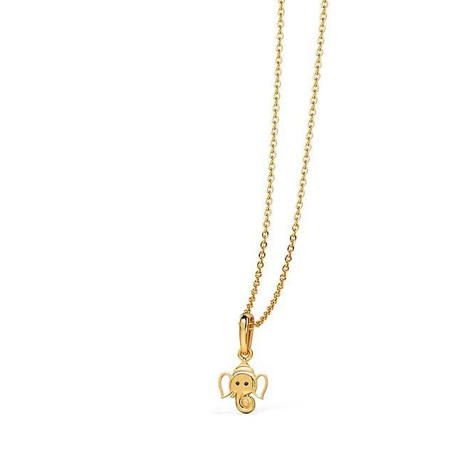 Ganesh ji pendant gold top