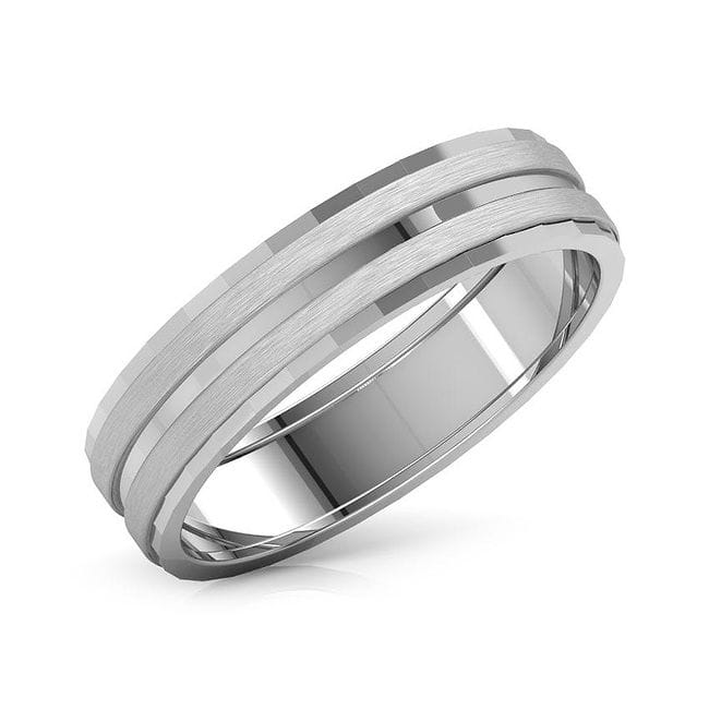 Shop Donald Platinum Band for Men Online CaratLane US
