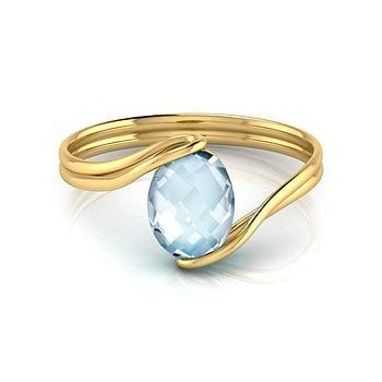 Claire Curve Topaz Gemstone Ring