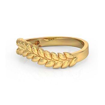Classic Fern Gold Ring
