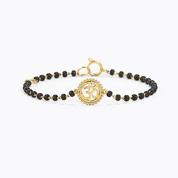 Ornate Om Baby Nazaria Gold Bracelet