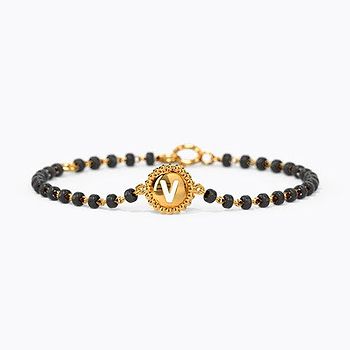 Alphabet V Kids Nazaria Gold Bracelet