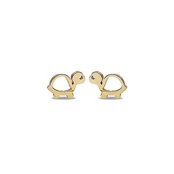 Turtle Kids' Gold Earrings