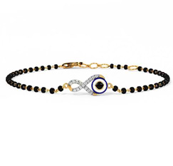 Evil Eye Diamond Mangalsutra Bracelet Evil Eye Diamond Mangalsutra Bracelet
