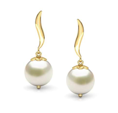 Snow Drop Pearl Drop Earrings