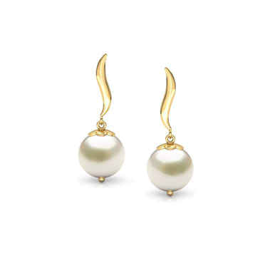 Snow Drop Pearl Drop Earrings