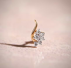 Maahi Floret Gemstone Nose Pin