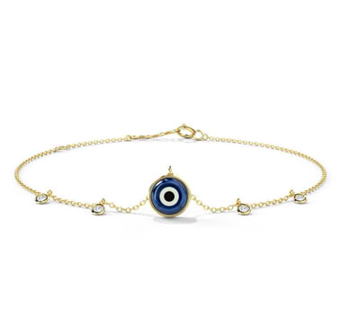 Dewdrops Evil Eye Gemstone Bracelet Dewdrops Evil Eye Gemstone Bracelet