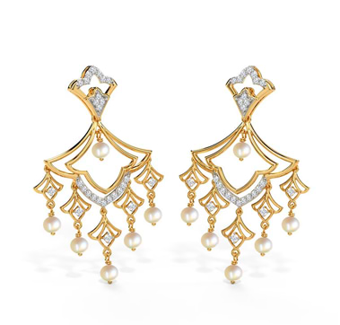 Arshia Gemstone Chand Bali
