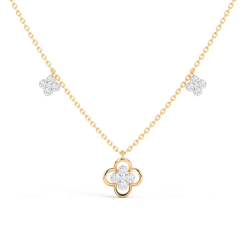 Baroque Clover Diamond Necklace