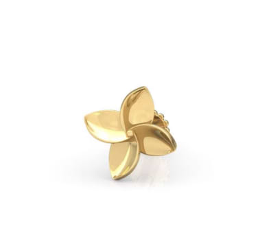 Esha Floret Gold Nose Pin